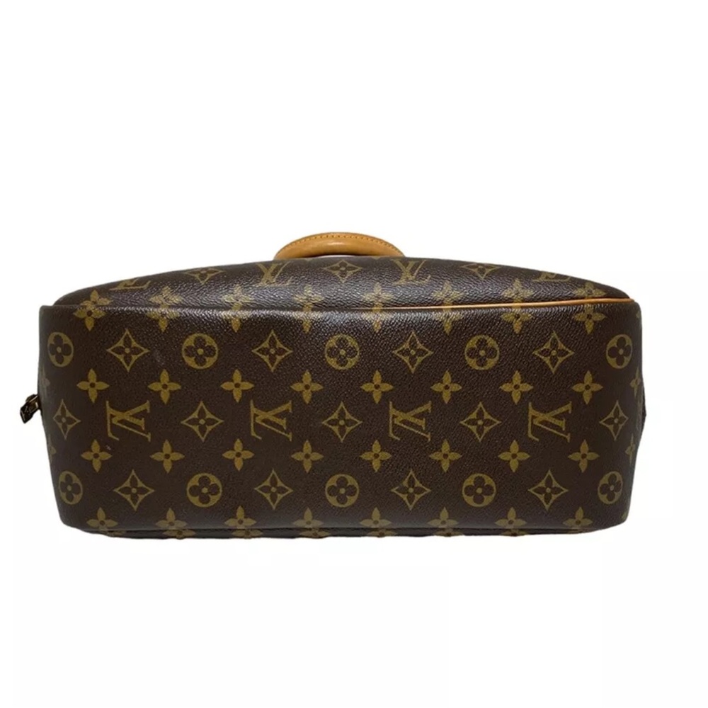 Louis Vuitton Monogram Deauville Canvas Brown and Tan Top-Handle Bag vintage - Picture 5 of 9
